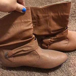 Brown ankle boots